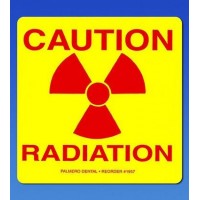 Palmero Healthcare Caution Radiation Labels - 5/pack